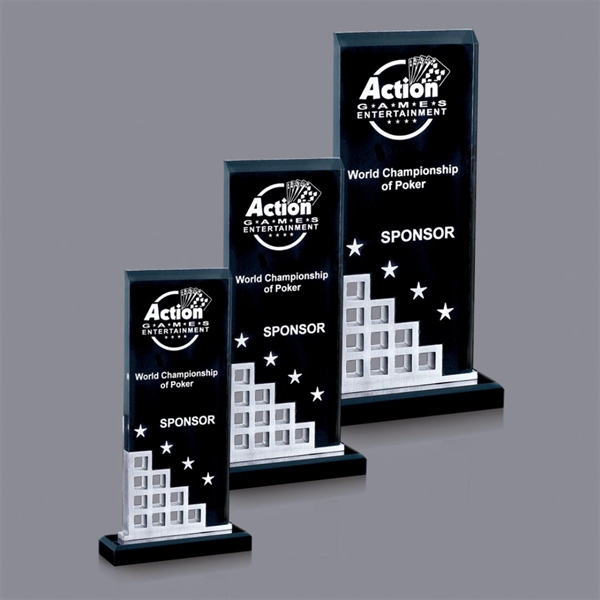 Solid acrylic award on die-cast metal with a silver accent.... from ASI 84592 St Regis Group / St Regis