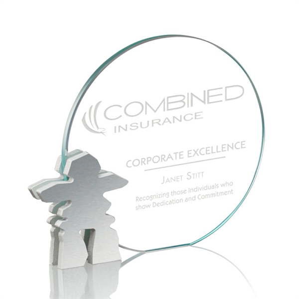 Inukshuk Starfire/Aluminum Award, 5".... from ASI 84592 St Regis Group / Prestige Glass