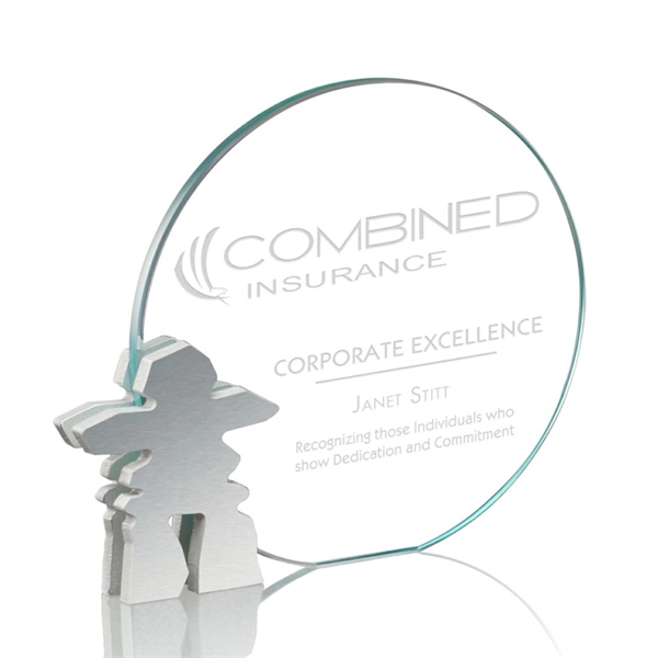 Inukshuk Starfire/Aluminum Award, 5".... from ASI 84592 St Regis Group / Prestige Glass