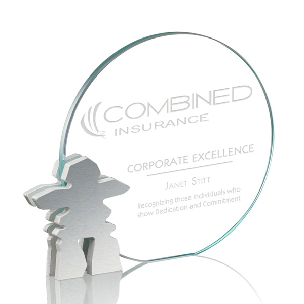Inukshuk Starfire/Aluminum Award, 5".... from ASI 84592 St Regis Group / Prestige Glass