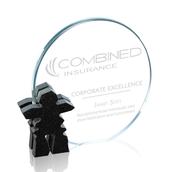 Inukshuk Starfire/Granite Award, 5".... from ASI 84592 St Regis Group / Prestige Glass