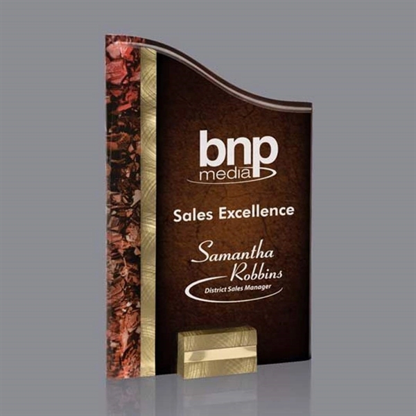 Ventura Award - 5"x8" Gold/Red... from ASI 84592 St Regis Group / St Regis