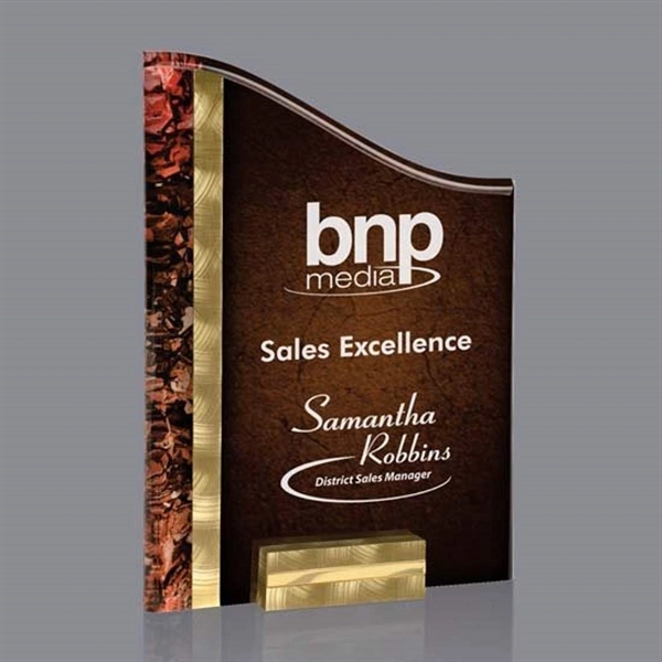 Ventura Award - 5"x8" Gold/Red... from ASI 84592 St Regis Group / St Regis