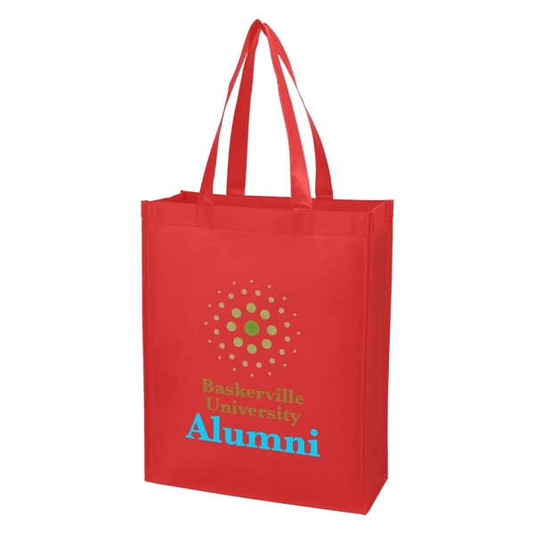 Matte Laminated Non-Woven Shopper Tote.  Made Of 80 Gram Laminated... from ASI 61125 Hit Promotional Products / Hit®