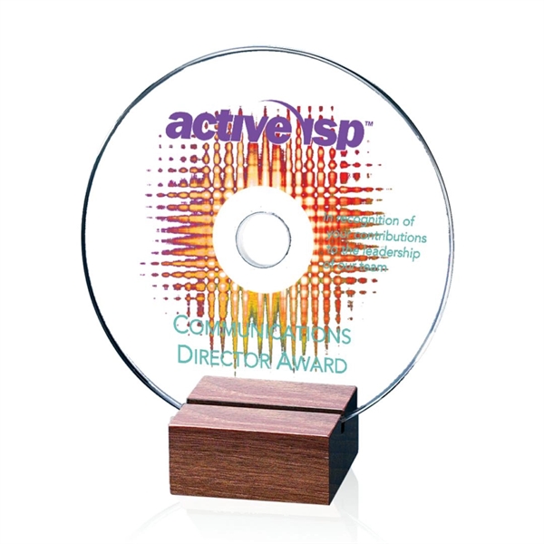 Starfire CD award - 4 1/2" diameter.... from ASI 84592 St Regis Group / Prestige Glass
