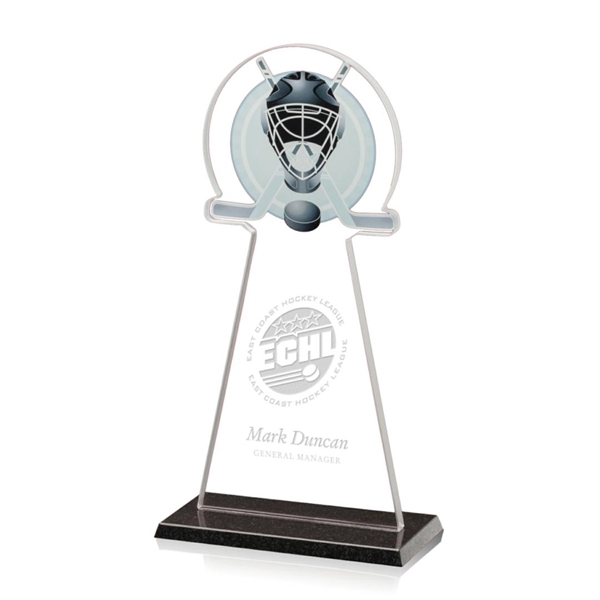 A tall trophy in glass and granite, ideal for recognizing individual... from ASI 84592 St Regis Group / Prestige Glass
