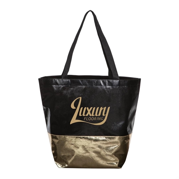 Two-toned non-woven PP tote bag with metallic finish. Fashion-forward, bold design... from ASI 84592 St Regis Group