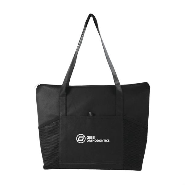 Multi-purpose, lightweight tote with top zipper made of 100% RPET (GRS... from ASI 84592 St Regis Group