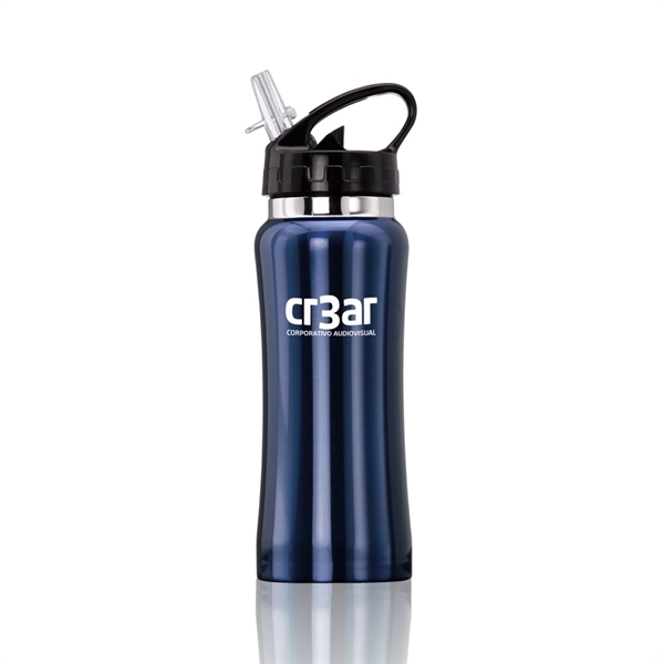 Stainless steel sport bottle with easy to drink spout... from ASI 84592 St Regis Group