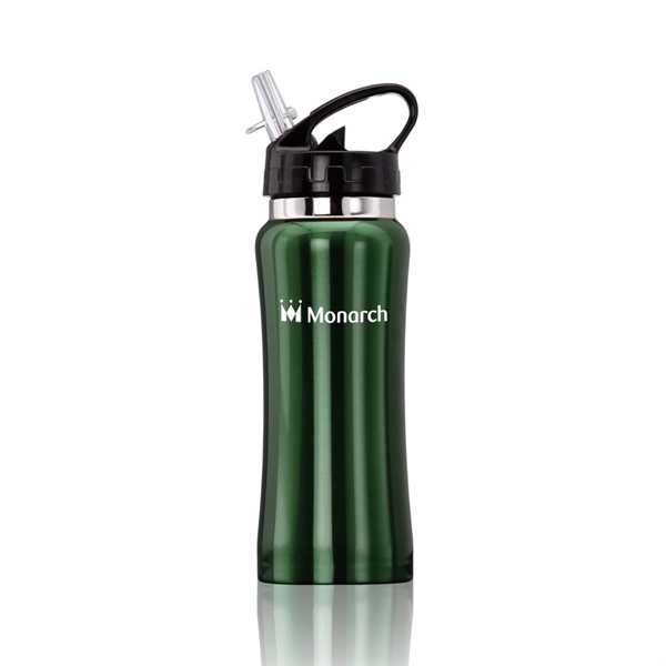 Stainless steel sport bottle with easy to drink spout... from ASI 84592 St Regis Group