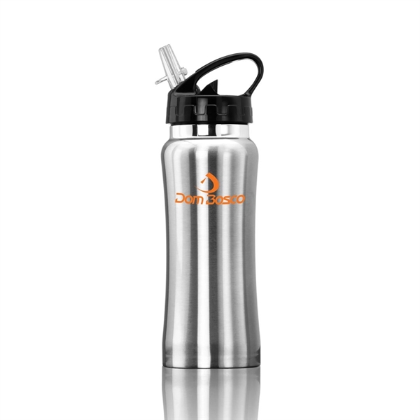 Stainless steel sport bottle with easy to drink spout... from ASI 84592 St Regis Group
