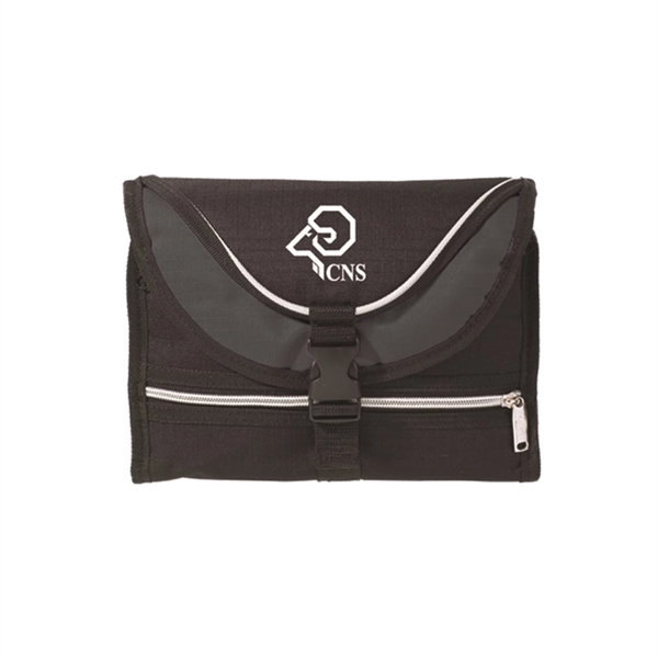 Toiletry bag with zippered mesh pocket, 600 denier polyester.... from ASI 84592 St Regis Group