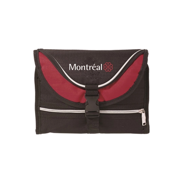 Toiletry bag with zippered mesh pocket, 600 denier polyester.... from ASI 84592 St Regis Group