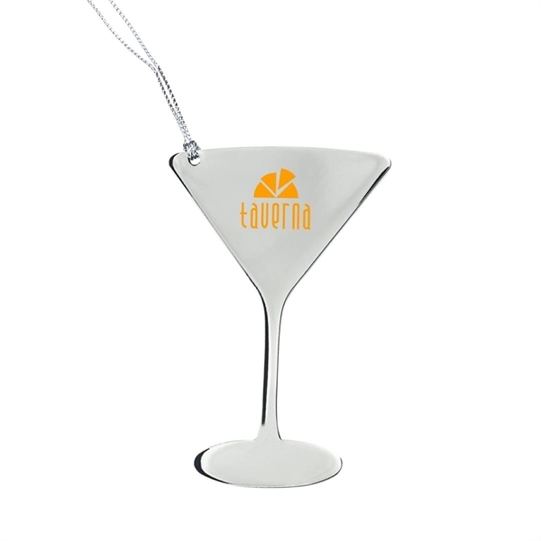 Stainless steel ornament in the shape of a wine glass.... from ASI 84592 St Regis Group