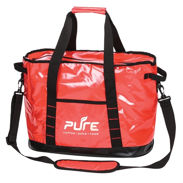 Insulated cooler bag with distinctive glossy design. Food-grade PEVA lining, great... from ASI 84592 St Regis Group