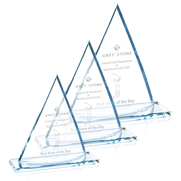 Curved starfire triangular award.... from ASI 84592 St Regis Group / St Regis