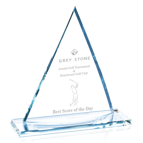 Curved starfire triangular award.... from ASI 84592 St Regis Group / St Regis