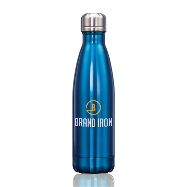 Single wall stainless steel water bottle with metallic color finish... from ASI 84592 St Regis Group