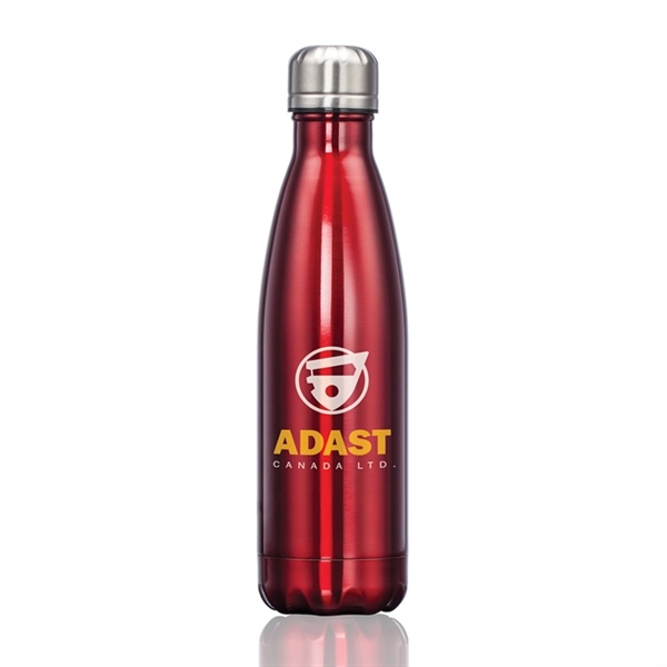 Single wall stainless steel water bottle with metallic color finish... from ASI 84592 St Regis Group