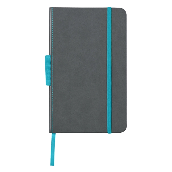 80 page lined 5" x 8" notebook with leatherette cover, matching... from ASI 61125 Hit Promotional Products / Hit®
