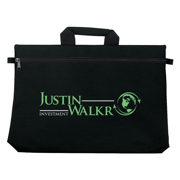 Document bag with padded handle, 600 denier polyester.... from ASI 61125 Hit Promotional Products / Hit®