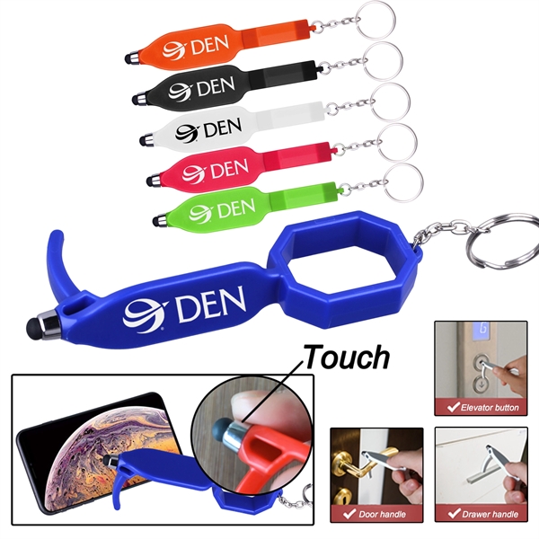 Door Opener Closer No-Touch w/ Stylus Key Chain... from ASI 74585 Nu Promo International / Nu Promo Line
