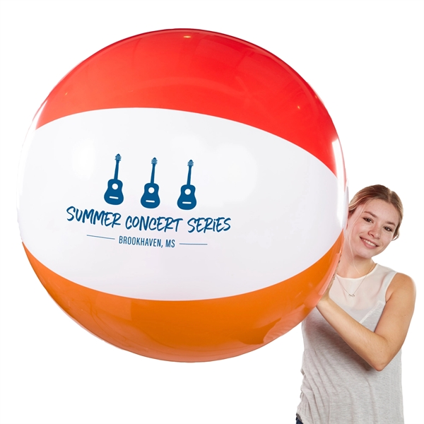 48" inflatable six-color beach ball.... from ASI 63549 Jornik Manufacturing Corp / Jornik
