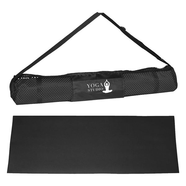 Yoga mat and carrying case, offers excellent traction.... from ASI 61125 Hit Promotional Products / Hit®