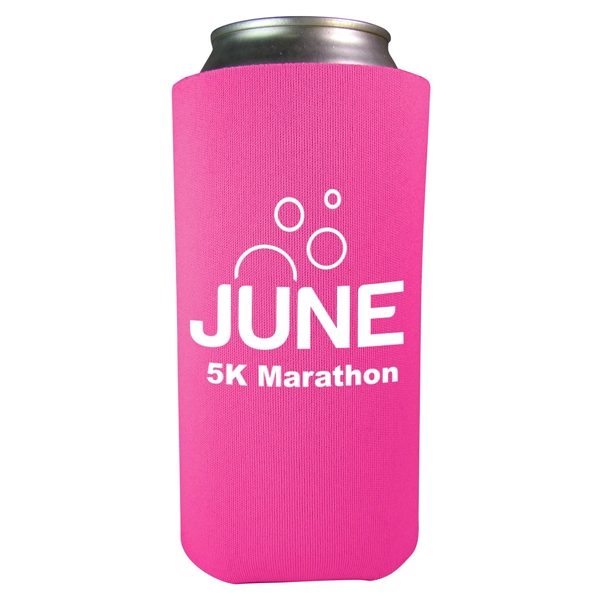 Foam 16 oz. can holder that folds flat for easy storage.... from ASI 61125 Hit Promotional Products / Hit®