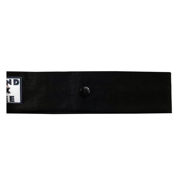Headband made of poly/spandex material with 3/4" button on each side.... from ASI 90160 Suntex Industries