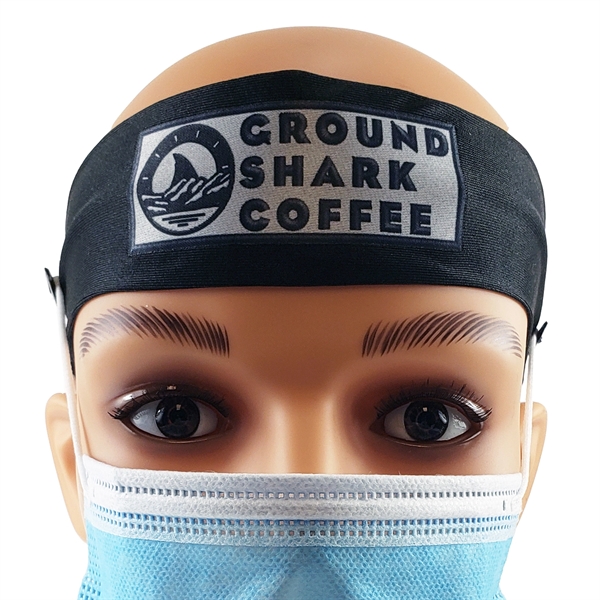 Headband made of poly/spandex material with 3/4" button on each side.... from ASI 90160 Suntex Industries