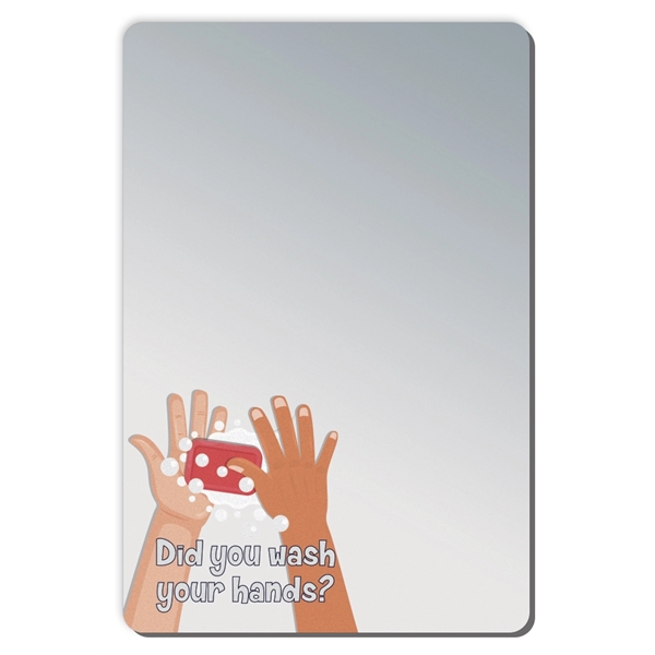 Co-polyester .040 thick mirror with magnetic back. Digitally printed in high... from ASI 87400 ArtechPro