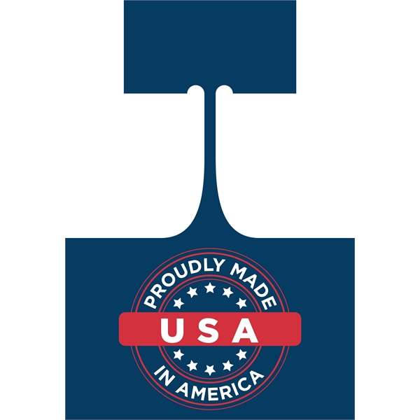 .010 White Gloss PVC Plastic Shelf Dangler or Wobbler. Stock Rectangle... from ASI 87400 ArtechPro