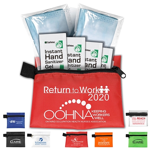 5" x 4 1/4" vinyl and polyester Back to Work zippered... from ASI 62660 Innovation Line