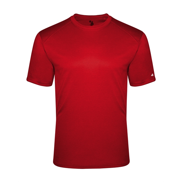Youth tee with self-fabric collar, Double-needle hem, heat seal logo on... from ASI 37461 Augusta Sportswear