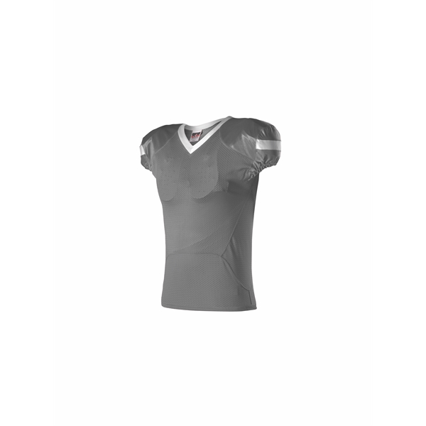 Youth football jerseys 88% Polyester/12%Elastane (cuffs And collar), belt length pro-flex... from ASI 37461 Augusta Sportswear