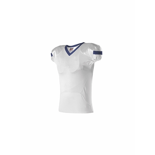 Youth football jerseys 88% Polyester/12%Elastane (cuffs And collar), belt length pro-flex... from ASI 37461 Augusta Sportswear