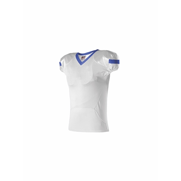Youth football jerseys 88% Polyester/12%Elastane (cuffs And collar), belt length pro-flex... from ASI 37461 Augusta Sportswear