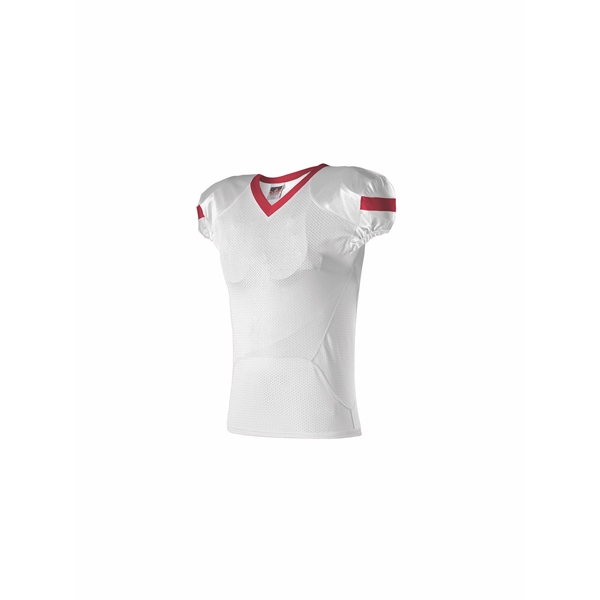 Youth football jerseys 88% Polyester/12%Elastane (cuffs And collar), belt length pro-flex... from ASI 37461 Augusta Sportswear