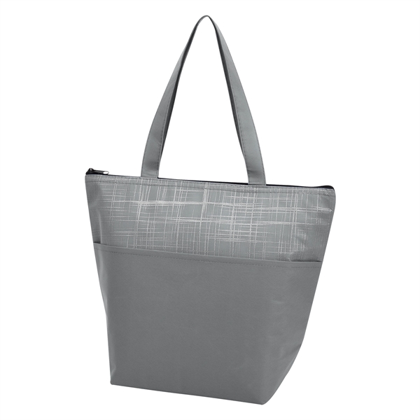 Crosshatch non-woven cooler bag with a water-resistant coating and foam insulation.... from ASI 61125 Hit Promotional Products / Hit®