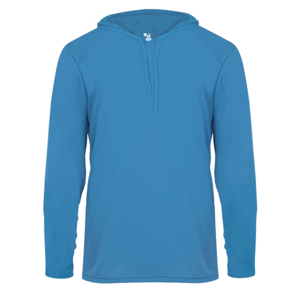 Short sleeve hooded tee with  Badger sport paneled shoulder for... from ASI 37461 Augusta Sportswear