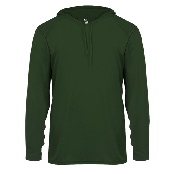 Short sleeve hooded tee with  Badger sport paneled shoulder for... from ASI 37461 Augusta Sportswear