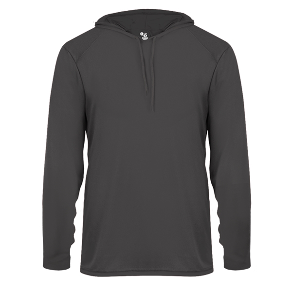 Short sleeve hooded tee with  Badger sport paneled shoulder for... from ASI 37461 Augusta Sportswear