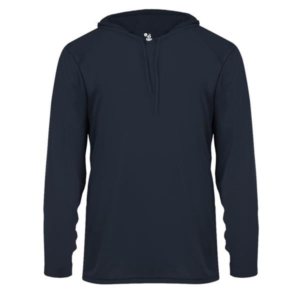 Short sleeve hooded tee with  Badger sport paneled shoulder for... from ASI 37461 Augusta Sportswear