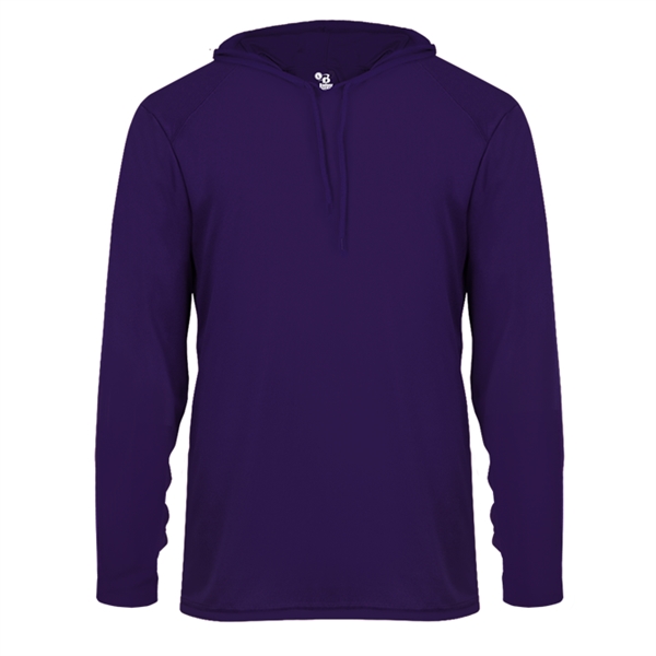 Short sleeve hooded tee with  Badger sport paneled shoulder for... from ASI 37461 Augusta Sportswear