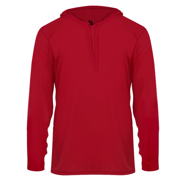 Short sleeve hooded tee with  Badger sport paneled shoulder for... from ASI 37461 Augusta Sportswear