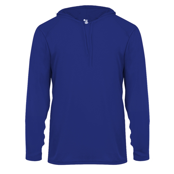 Short sleeve hooded tee with  Badger sport paneled shoulder for... from ASI 37461 Augusta Sportswear