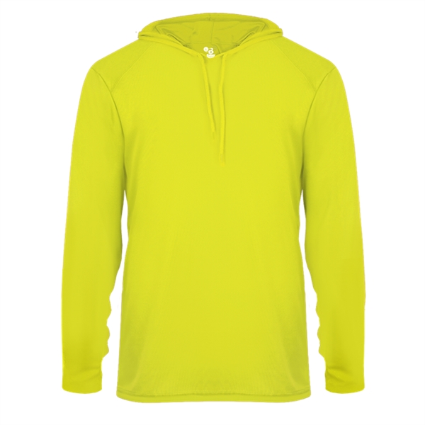 Short sleeve hooded tee with  Badger sport paneled shoulder for... from ASI 37461 Augusta Sportswear