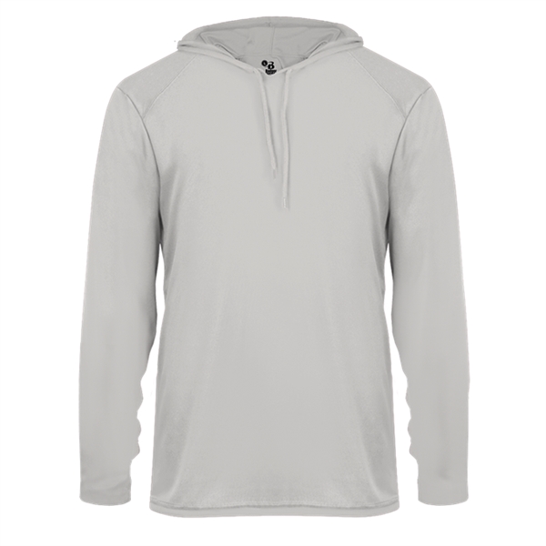 Short sleeve hooded tee with  Badger sport paneled shoulder for... from ASI 37461 Augusta Sportswear