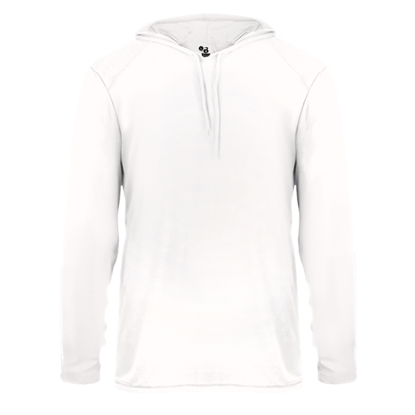 Short sleeve hooded tee with  Badger sport paneled shoulder for... from ASI 37461 Augusta Sportswear